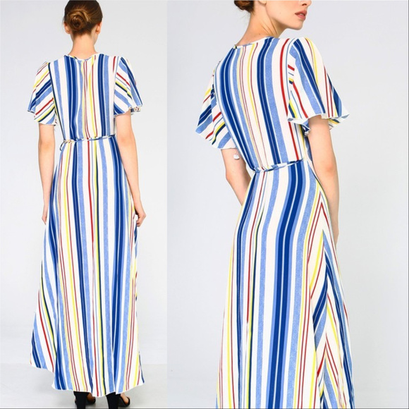 BLUE STRIPES DRESS - Picture 2 of 2